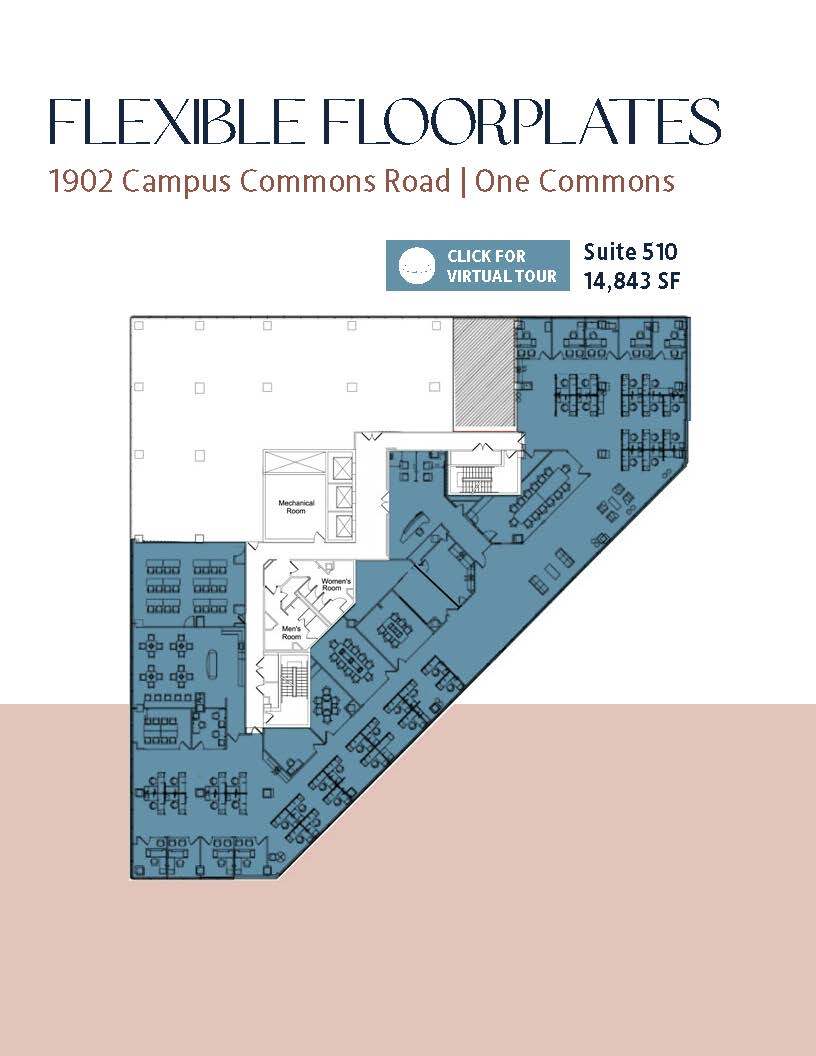 1900 Campus Commons Dr, Reston, VA à louer Plan d’étage– Image 1 sur 1