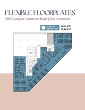 1900 Campus Commons Dr, Reston, VA à louer Plan d’étage– Image 1 sur 1