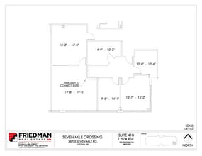 38705 7 Mile Rd, Livonia, MI à louer Plan d’étage– Image 1 sur 1