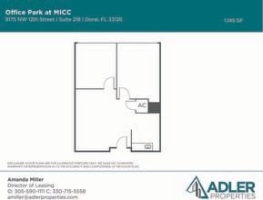 1200 NW 78th Ave, Doral, FL à louer Plan d’étage– Image 1 sur 1