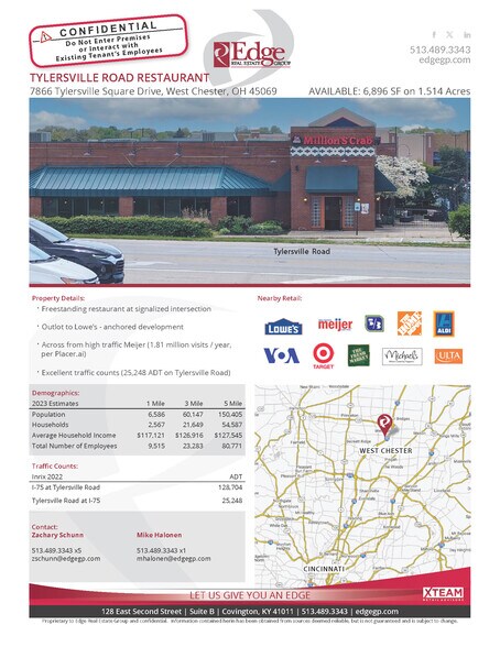 7866 Tylersville Square Rd, West Chester, OH à louer - Photo de l’immeuble – Image 2 sur 5