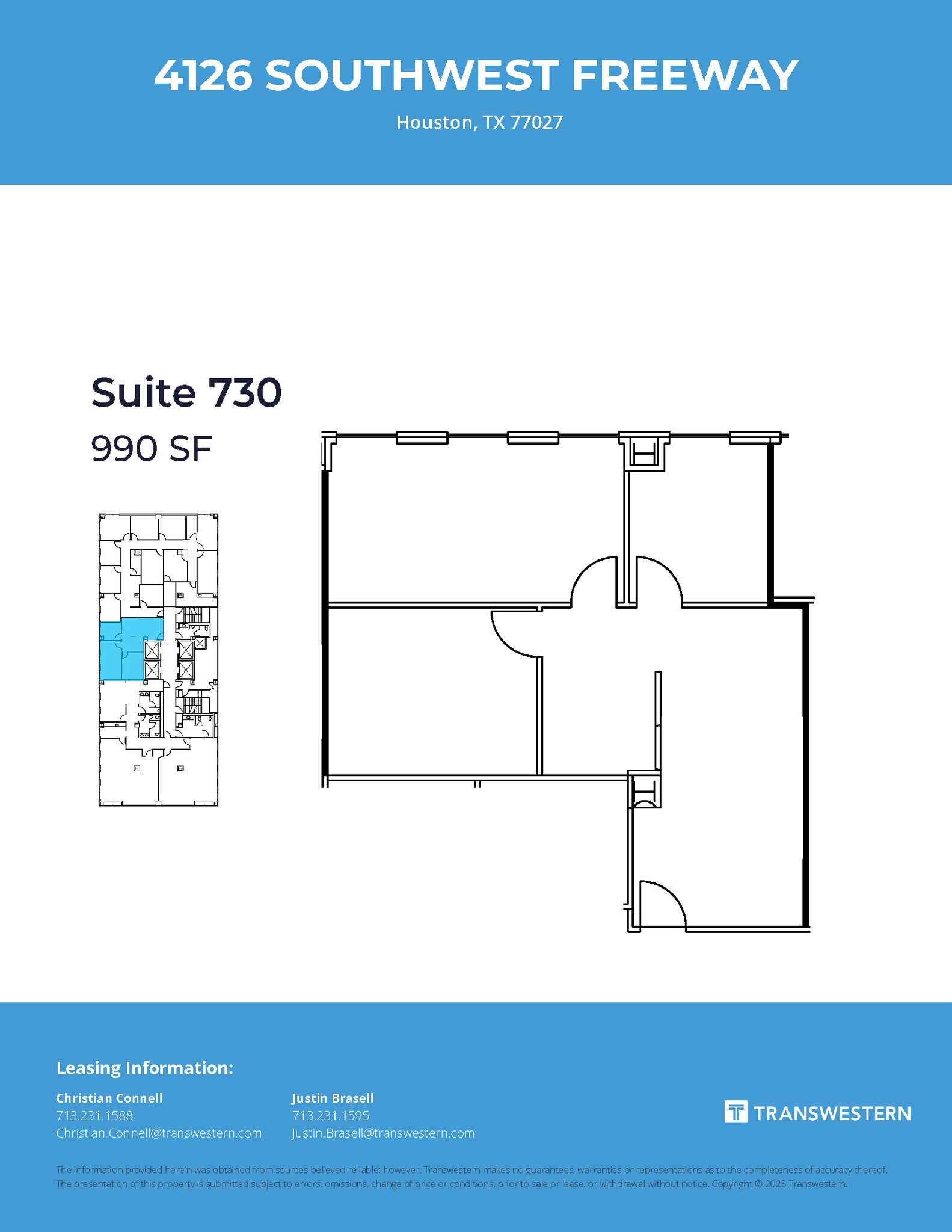 4126 Southwest Fwy, Houston, TX à louer Plan d’étage– Image 1 sur 1