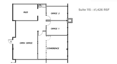 5001 California Ave, Bakersfield, CA à louer Plan d’étage– Image 1 sur 1