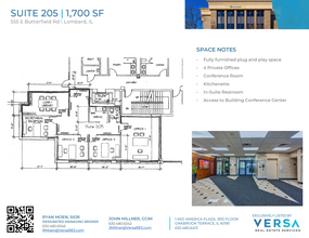 555 E Butterfield Rd, Lombard, IL à louer Plan d’étage– Image 1 sur 1