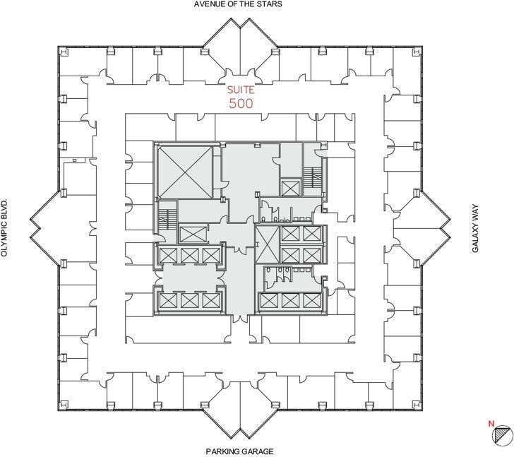 2121 Avenue of the Stars, Century City, CA à louer Plan d’étage– Image 1 sur 1