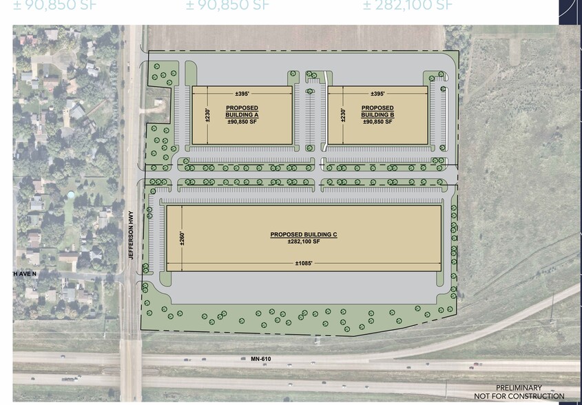 NW Corner Hwy 169 N & Hwy 610, Brooklyn Park, MN à louer - Plan de site – Image 2 sur 3