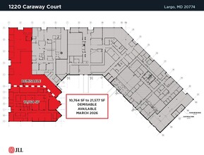 1220 Caraway Ct, Largo, MD à louer Plan d’étage– Image 1 sur 1