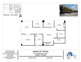 500 Grapevine Hwy, Hurst, TX à louer Plan d’étage– Image 1 sur 1