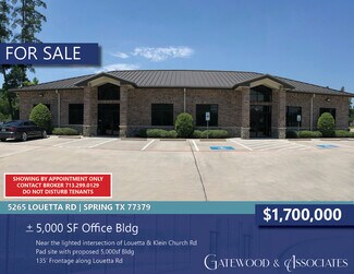 Plus de détails pour 5265 Louetta Rd, Spring, TX - Bureau à vendre