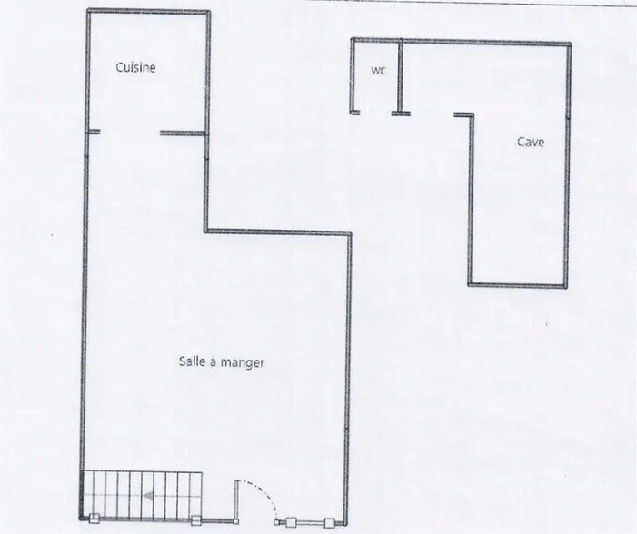 Local commercial dans Paris à louer - Plan d’étage – Image 2 sur 3