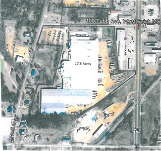 Plus de détails pour 100 Tubb Ave, West Point, MS - Industriel/Logistique à vendre