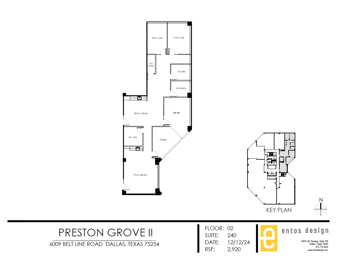 6009 Belt Line Rd, Dallas, TX à louer Plan d’étage– Image 1 sur 1