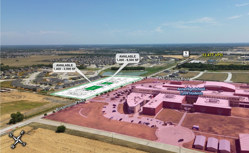 NWC of West Crossing & Rosamond Pkwy blvd, Anna, TX à louer - Photo de l’immeuble – Image 3 sur 6
