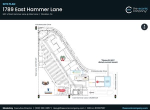 1777-1789 E Hammer Ln, Stockton, CA à louer Plan de site– Image 2 sur 2