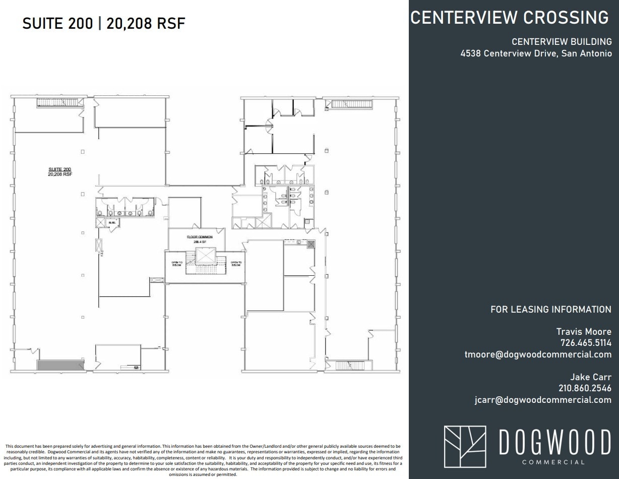 4538 Centerview Dr, San Antonio, TX à louer Plan d’étage– Image 1 sur 1