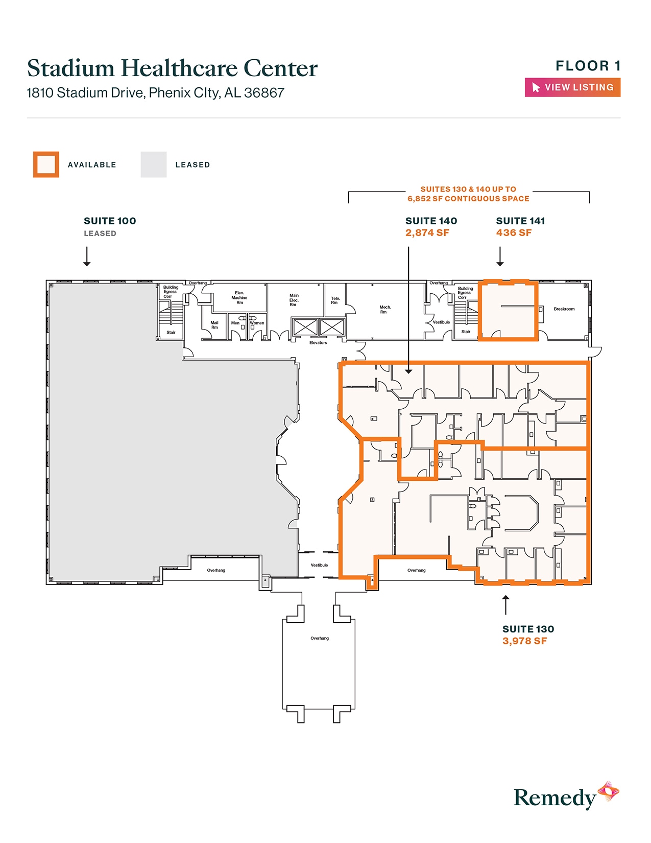 1810 Stadium Dr, Phenix City, AL à louer Plan d’étage– Image 1 sur 1