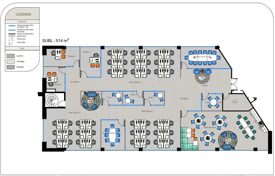 Bureau dans Plérin à louer - Plan d’étage – Image 2 sur 4