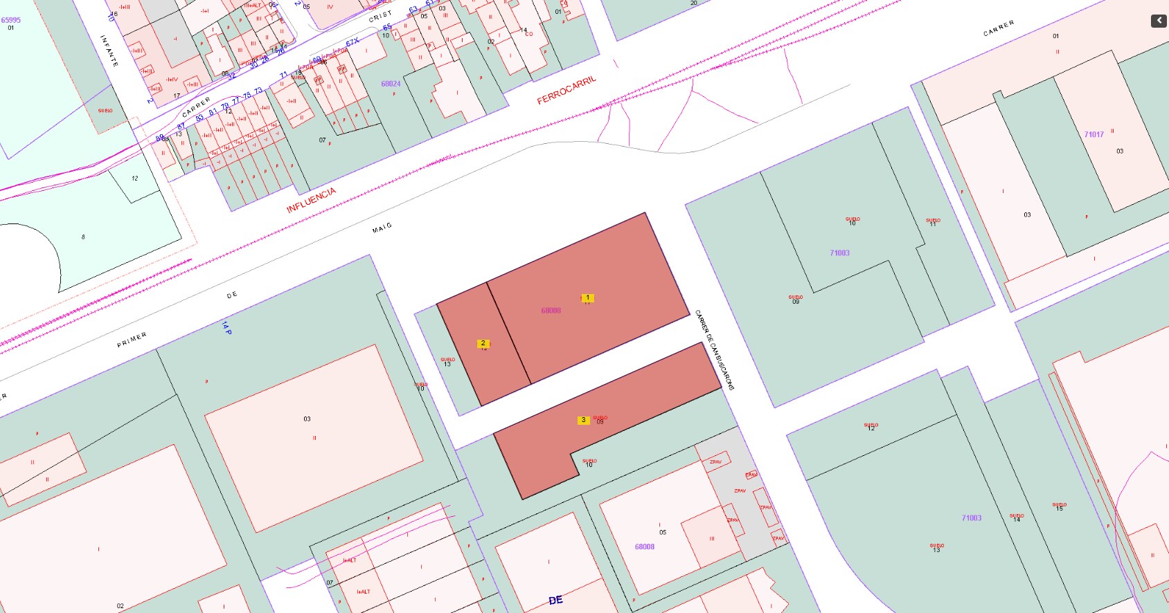 Carrer Primer de Maig, 22, Montmeló, Barcelona à vendre Plan cadastral– Image 1 sur 3