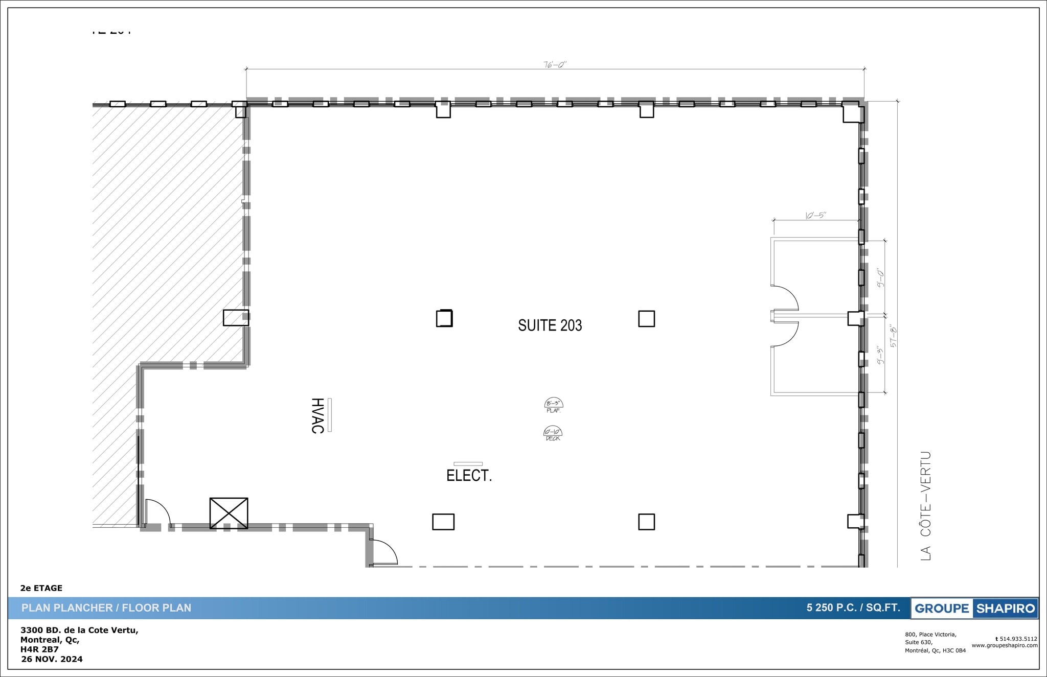 3300 Boul de la Côte-Vertu, Montréal, QC à louer Plan de site– Image 1 sur 1