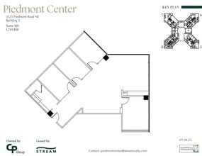 3495 Piedmont Rd NE, Atlanta, GA à louer Plan d’étage– Image 1 sur 1