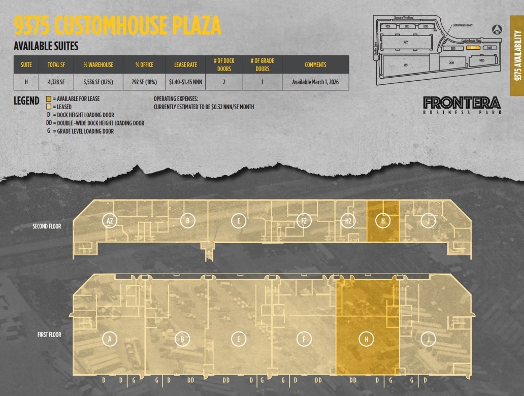 9375 Customhouse Plz, San Diego, CA à louer Plan d’étage– Image 1 sur 1