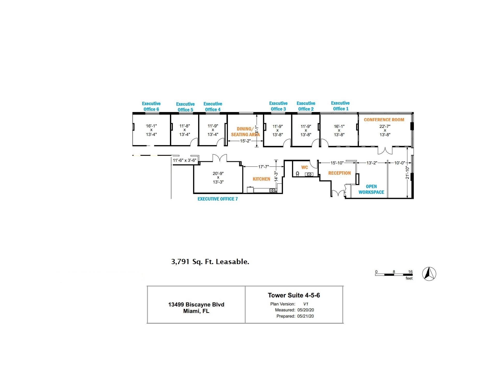 13499 Biscayne Blvd, Miami, FL à louer Plan d’étage– Image 1 sur 8