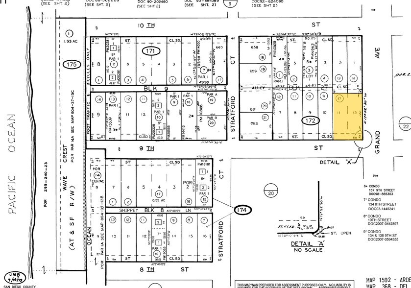 910 Camino Del Mar, Del Mar, CA à louer - Plan cadastral – Image 3 sur 8