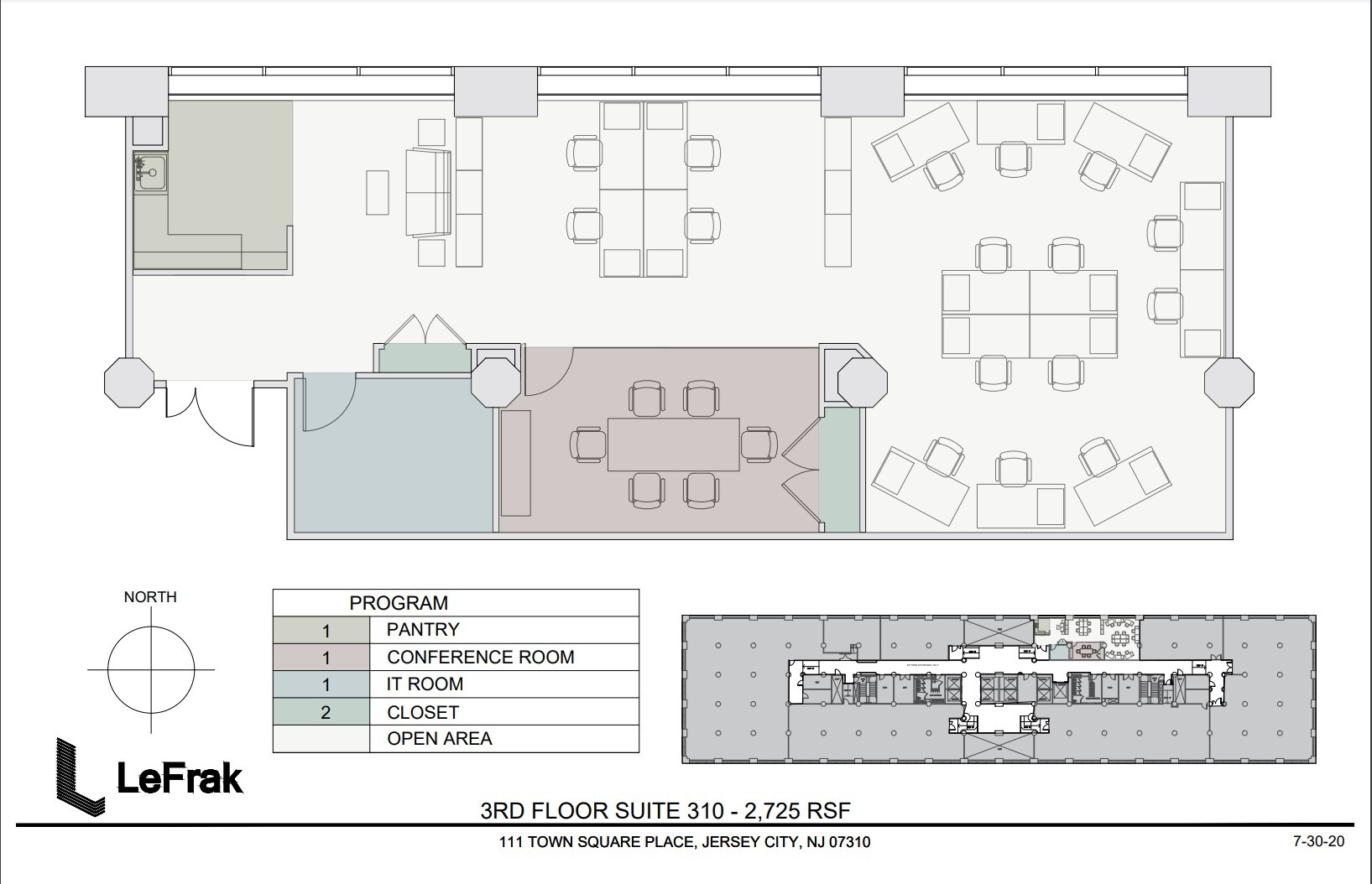 111 Town Square Pl, Jersey City, NJ à louer Plan d’étage– Image 1 sur 1