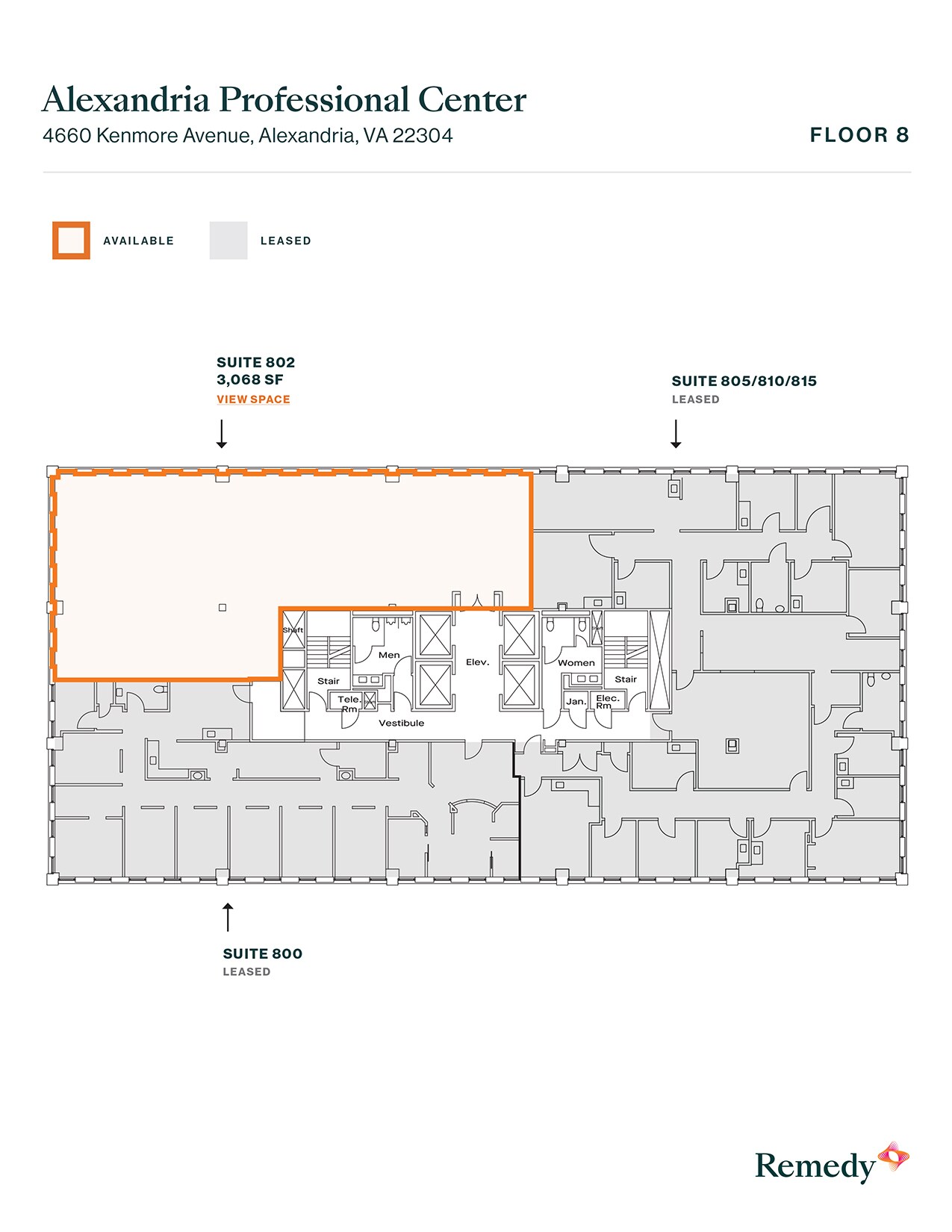 4660 Kenmore Ave, Alexandria, VA à louer Plan d’étage– Image 1 sur 1