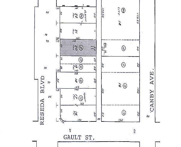 7118-7122 Reseda Blvd, Reseda, CA à vendre - Plan cadastral – Image 3 sur 3