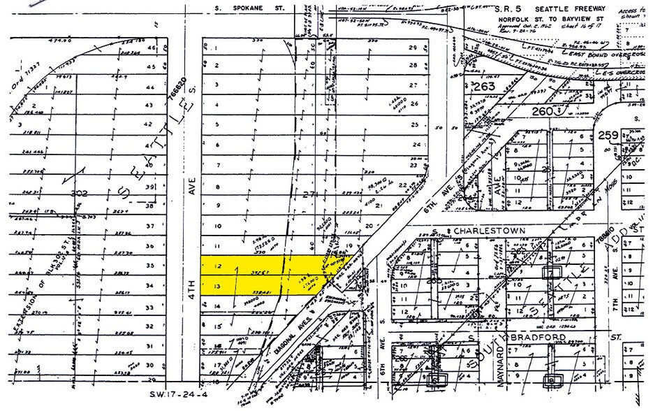 3810-3814 4th Ave S, Seattle, WA à louer - Plan cadastral – Image 3 sur 5