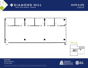 2490 W 26th Ave, Denver, CO à louer Plan d’étage– Image 1 sur 2