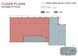 9915 Mira Mesa Blvd, San Diego, CA à louer Plan d’étage– Image 2 sur 2