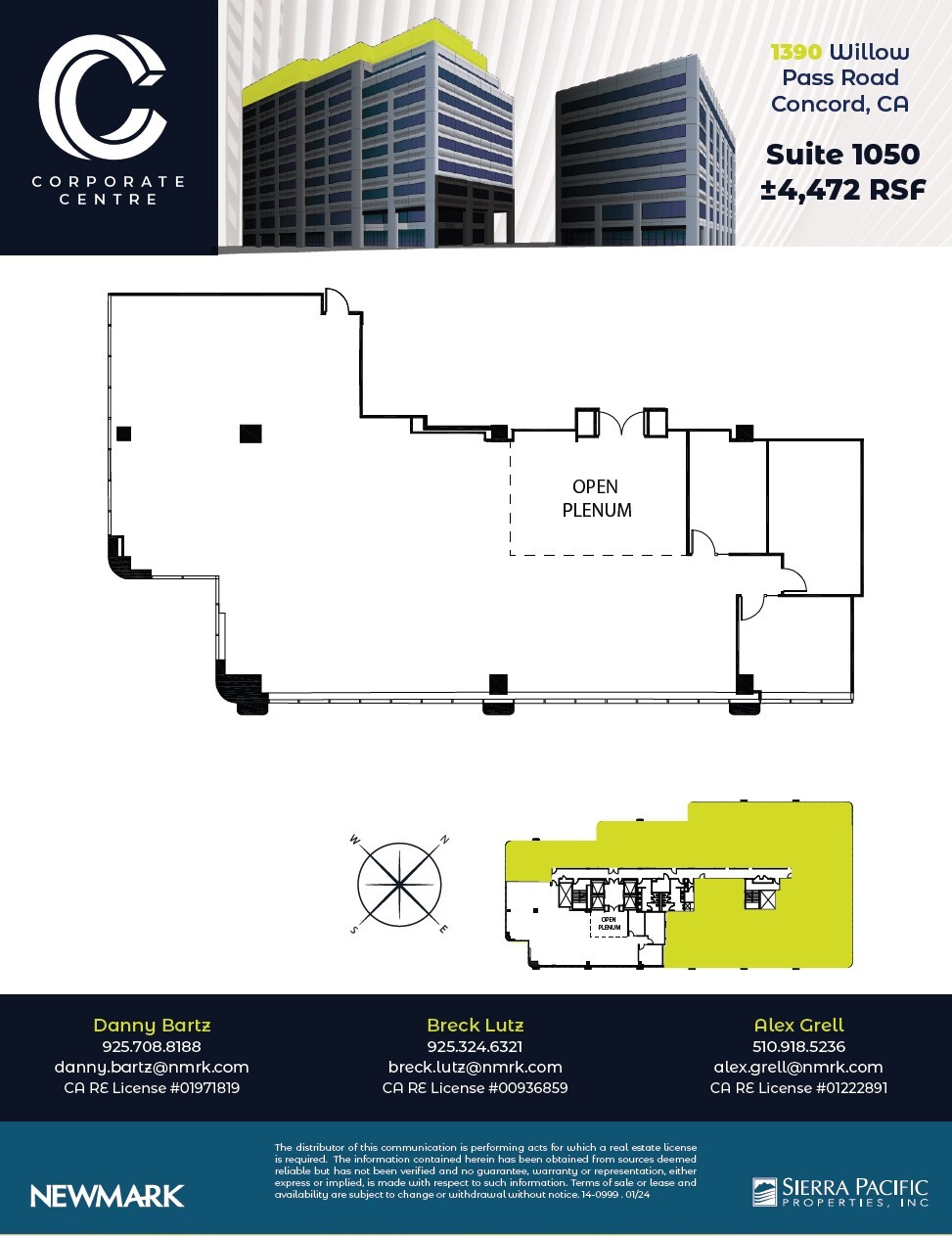 1390 Willow Pass Rd, Concord, CA à louer Plan d’étage– Image 1 sur 1
