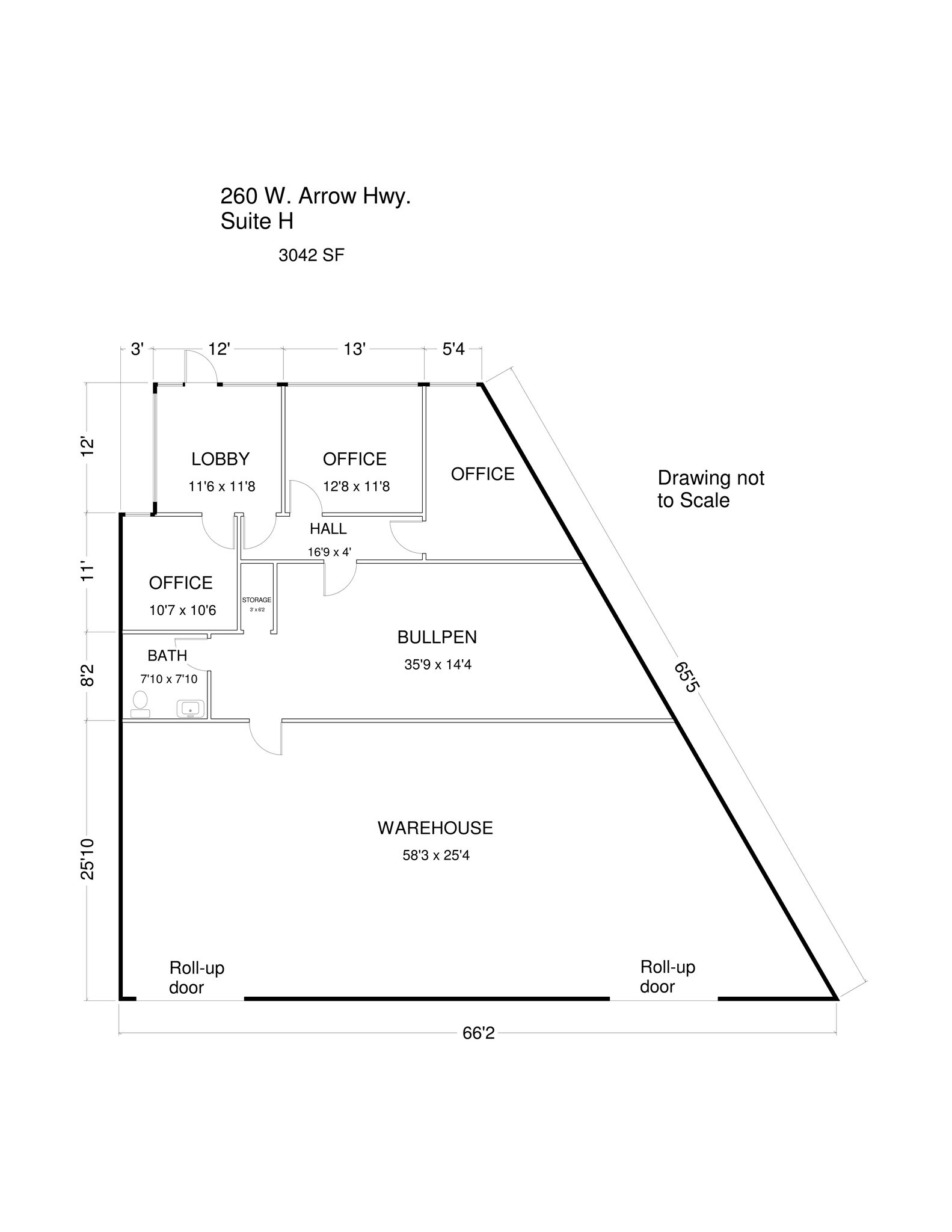 260 W Arrow Hwy, San Dimas, CA à louer Plan de site– Image 1 sur 1