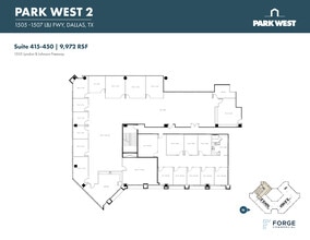 1501-1507 Lyndon B Johnson Fwy, Dallas, TX à louer Plan d’étage– Image 2 sur 2
