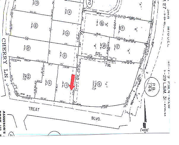 1535 Treat Blvd, Walnut Creek, CA à vendre - Plan cadastral – Image 2 sur 17