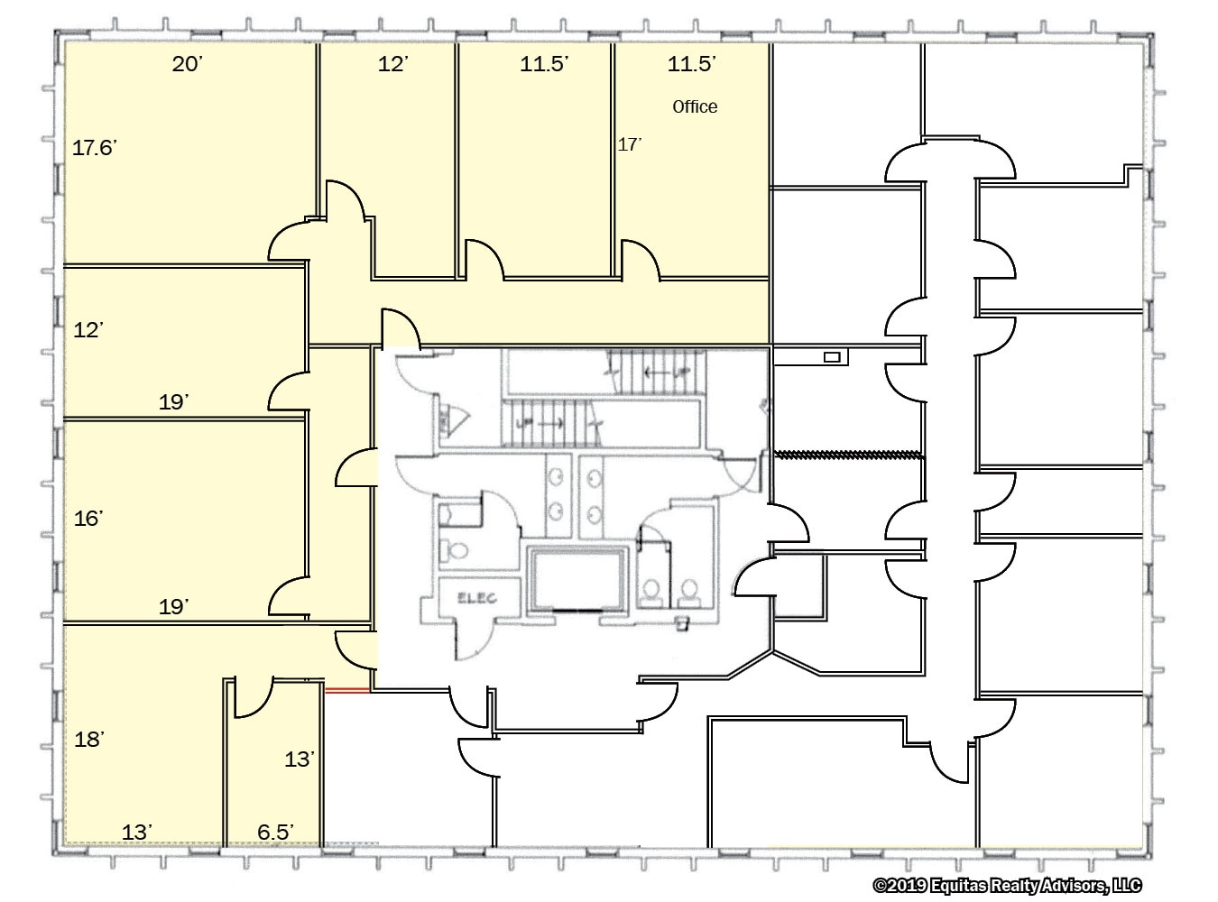 2816 E 51st St, Tulsa, OK à louer Plan d’étage– Image 1 sur 2