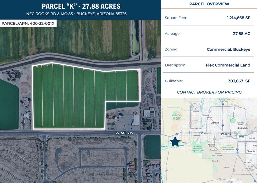 MC-85 Hwy & Rooks Rd, Buckeye, AZ à vendre - Photo de l’immeuble – Image 2 sur 5