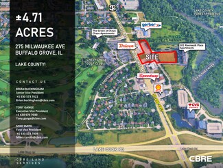 Plus de détails pour 275 Milwaukee Ave, Buffalo Grove, IL - Terrain à vendre
