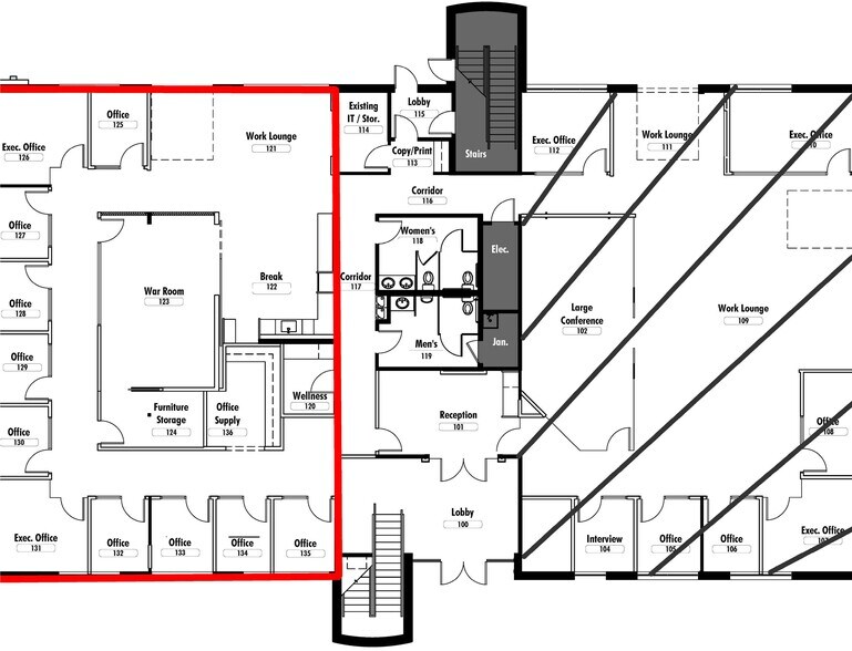 223 Roswell St, Alpharetta, GA à louer - Plan d’étage – Image 3 sur 4
