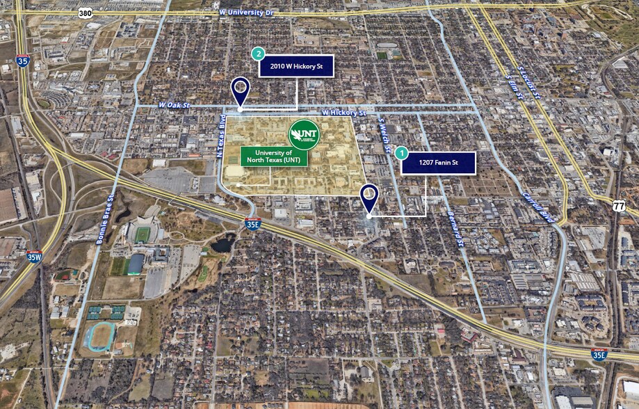 UNT Development Lots portefeuille de 2 biens à vendre sur LoopNet.fr - Aérien – Image 1 sur 6