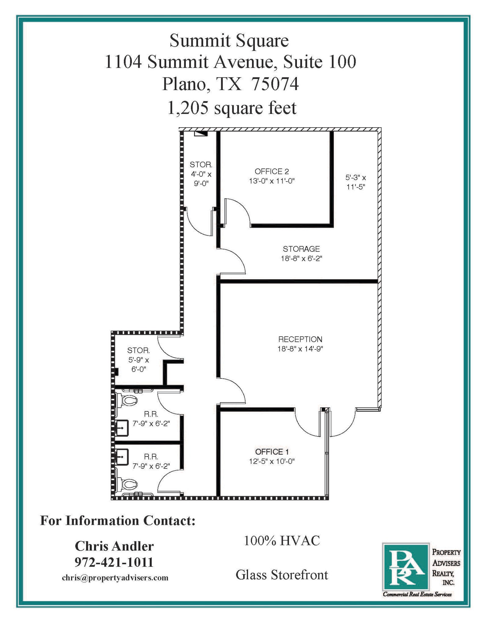 1104 Summit Ave, Plano, TX à louer Plan d’étage– Image 1 sur 1