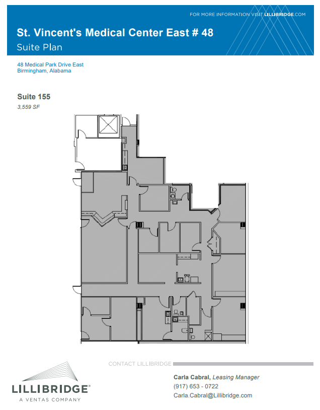 46-52 Medical Park Dr E, Birmingham, AL à louer Plan d’étage– Image 1 sur 1