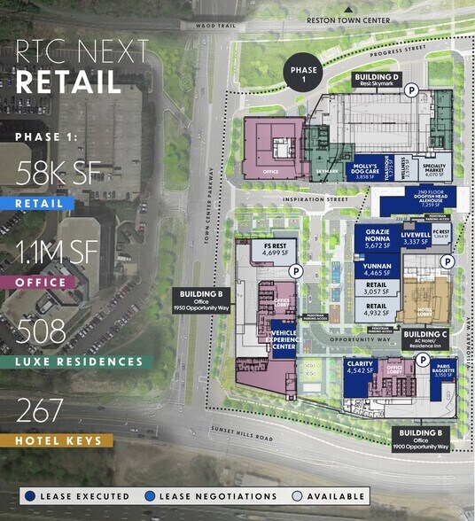 1975 Opportunity Way, Reston, VA à louer - Plan de site – Image 3 sur 3