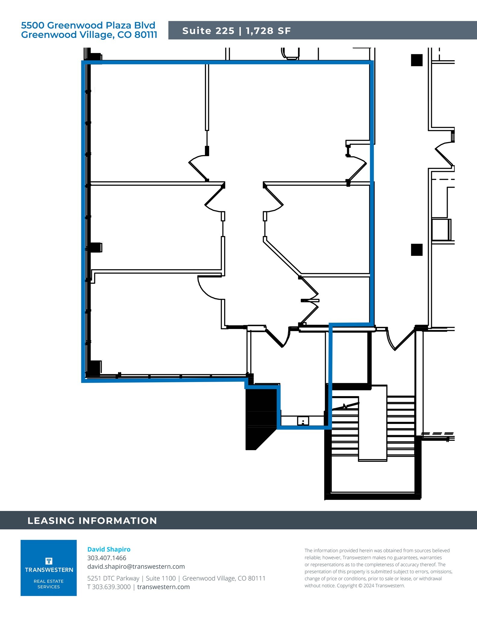5500 Greenwood Plaza Blvd, Englewood, CO à louer Plan de site– Image 1 sur 3