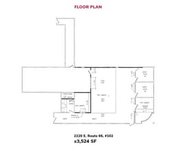 2200 E Route 66, Glendora, CA à louer Plan d’étage– Image 1 sur 1