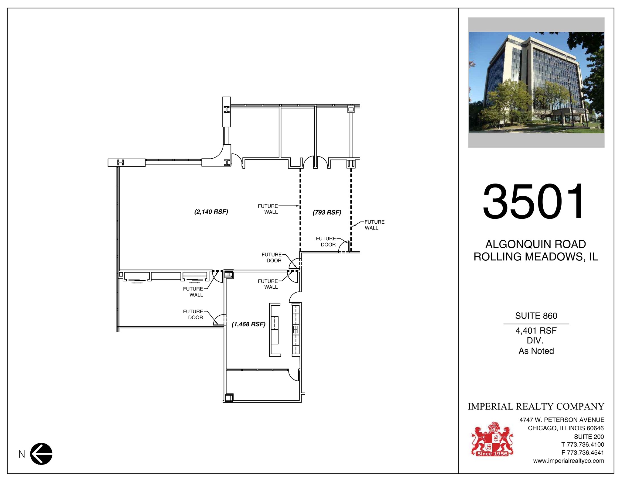 3501 Algonquin Rd, Rolling Meadows, IL à louer Plan de site– Image 1 sur 1