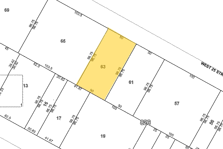 36 W 25th St, New York, NY à louer - Plan cadastral – Image 3 sur 3