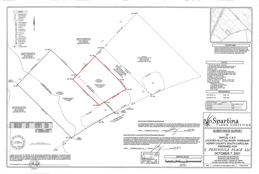 123 Pavilion Dr, Little River, SC à louer - Plan cadastral – Image 2 sur 2
